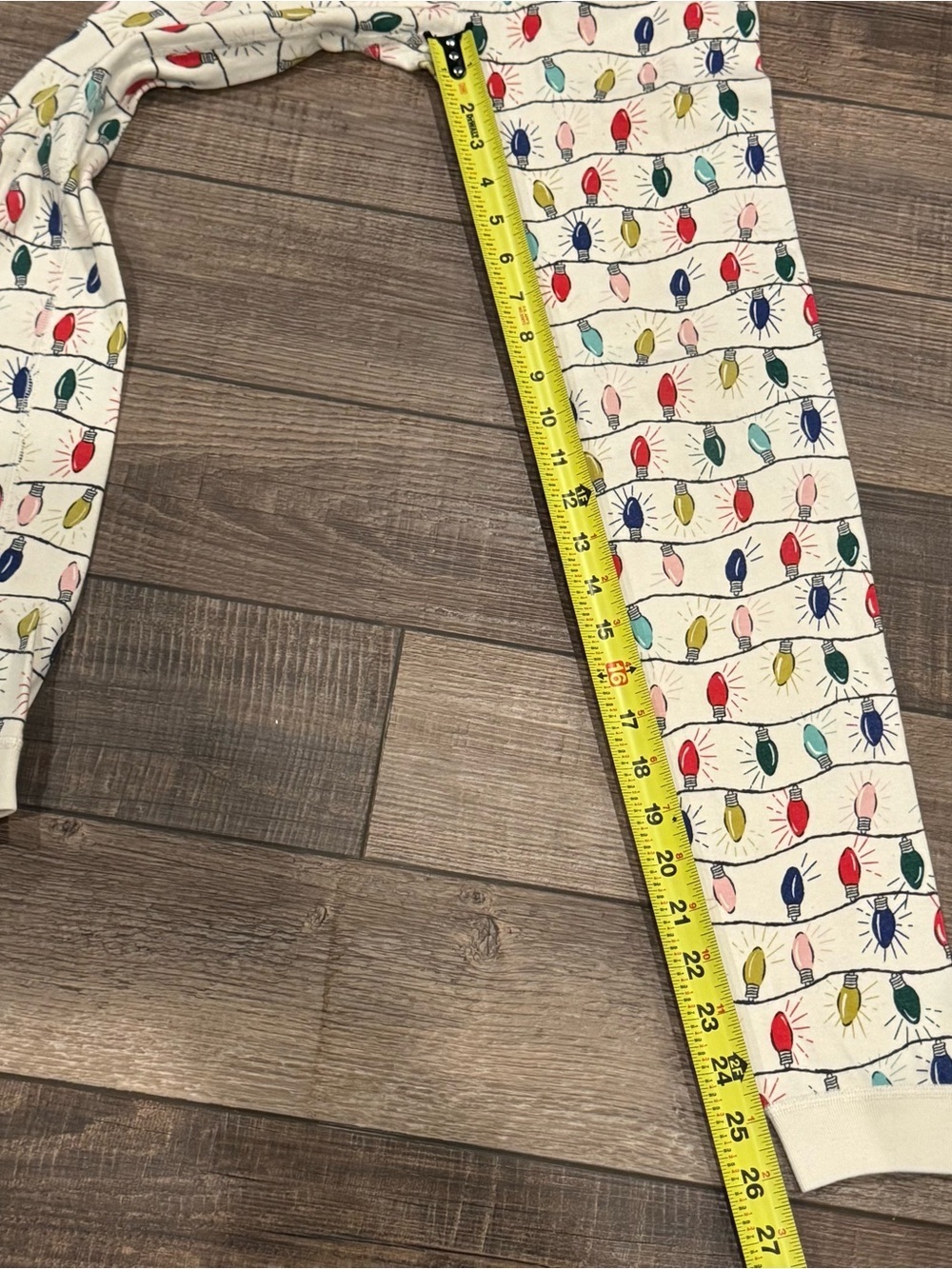 Hanna Andersson Christmas Lights Holiday Pajamas Size 12 EUC 100% Organic Cotton - Picture 12 of 16